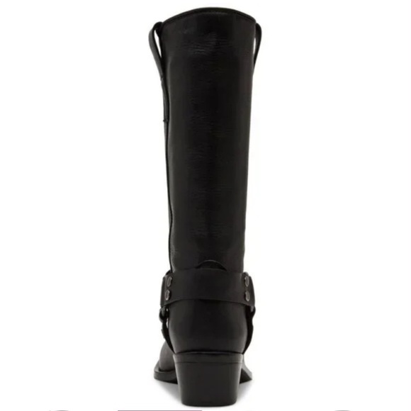 ◼️Steve Madden◼️Women’s Ruskin Engineer Black Heeled Boots  NWT - Picture 6 of 12